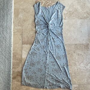 Free People Light Blue Floral Midi Dress